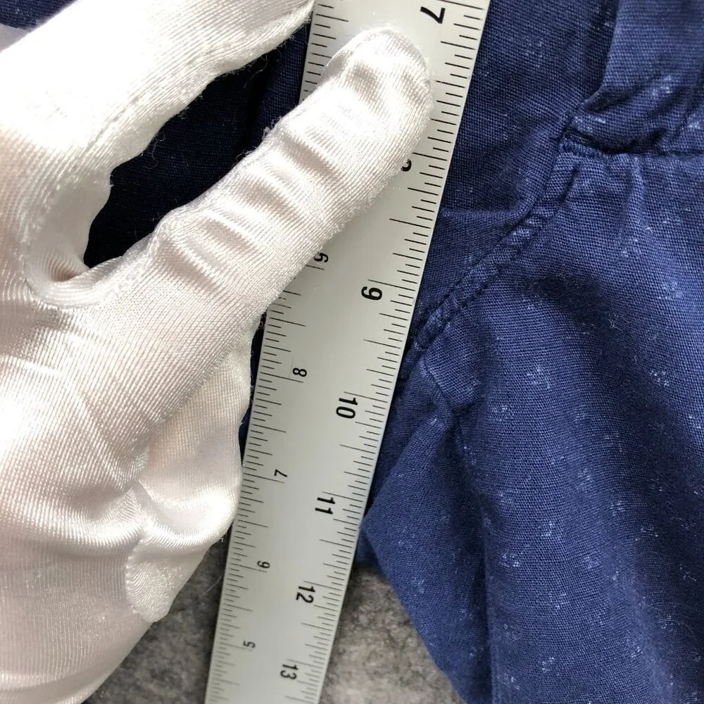 J. Crew Stanton Chino Shorts Mens size 30‎ Blue Printed 9'' Lightweight Cotton